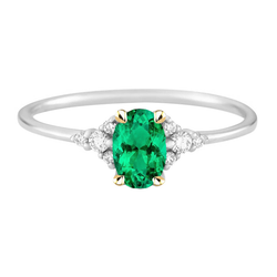 Edler Smaragd Schmuckstein-Ring – GIA-Zertifiziert 2 Karat
