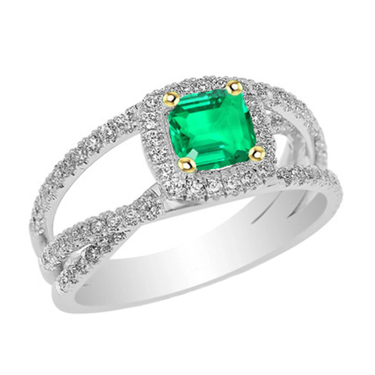 Funkelnder Edelstein-Ring 2,50 Karat – Hauptansicht