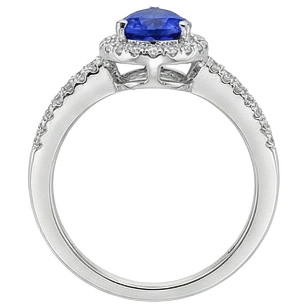 echter round diamant 4.75Karat ring auf Weiß