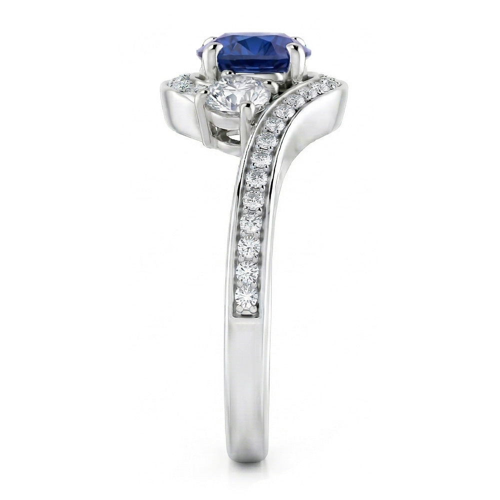 echter round diamant 2Karat ring Detailansicht