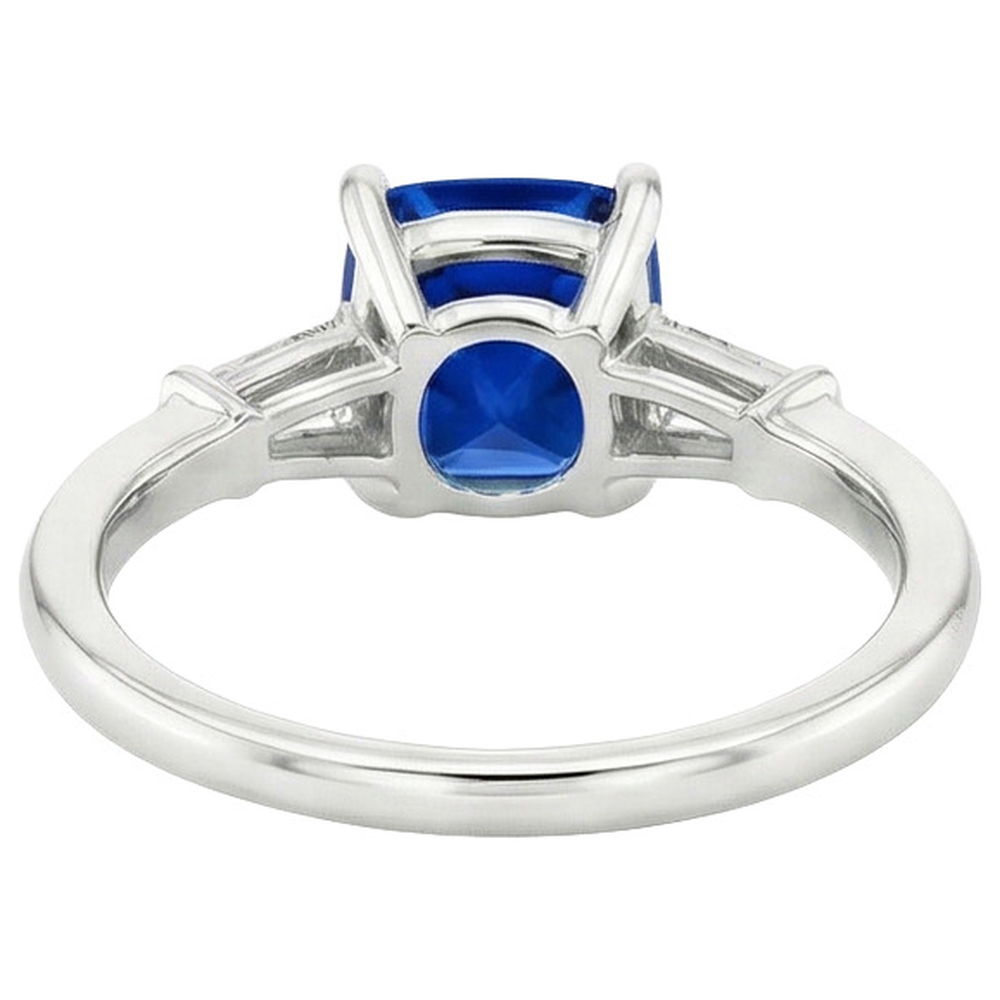 echter baguette diamant 2.75Karat ring Seitenansicht