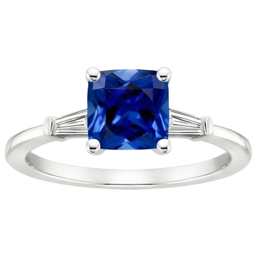 echter baguette diamant 2.75Karat ring Detailansicht
