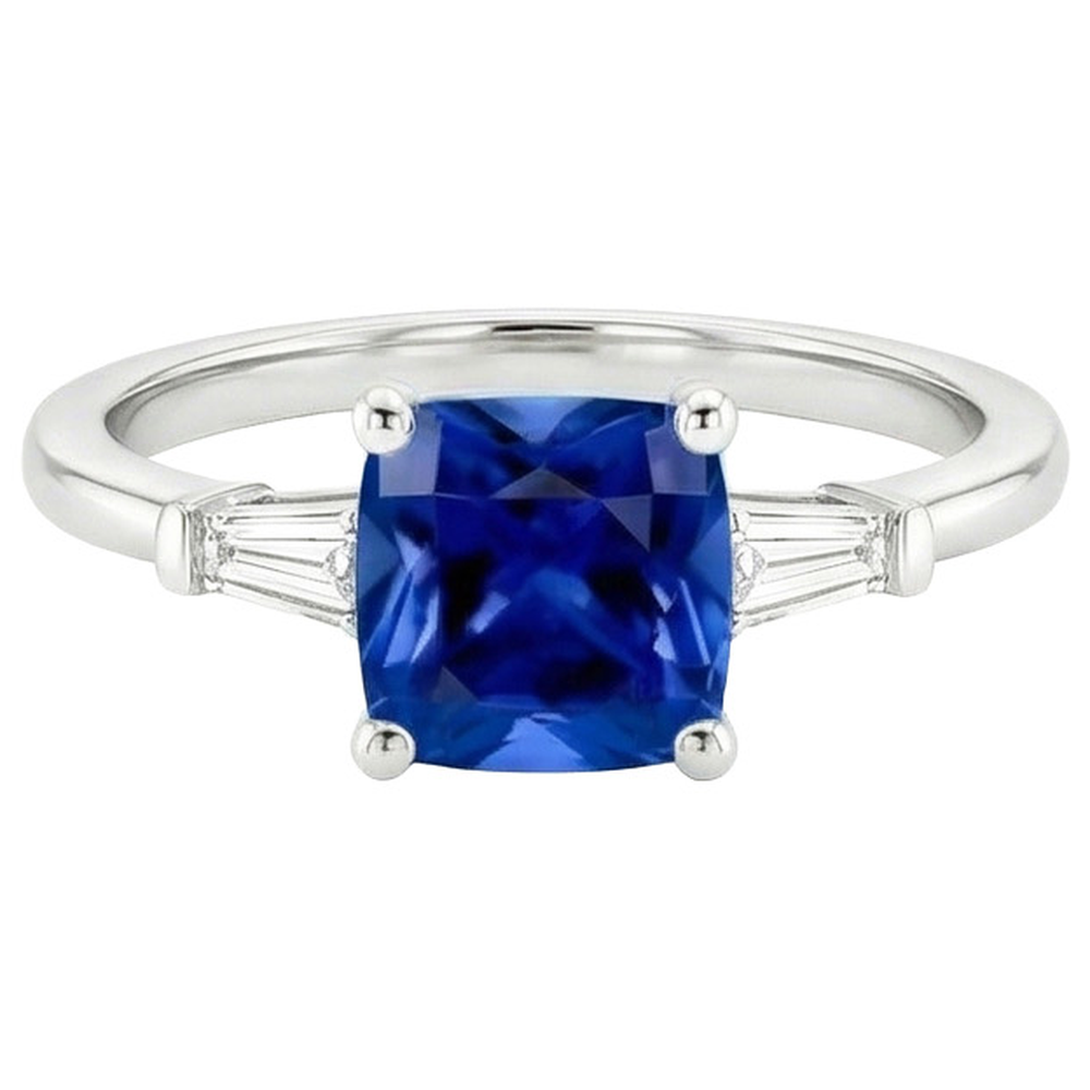 echter baguette diamant 2.75Karat ring Draufsicht