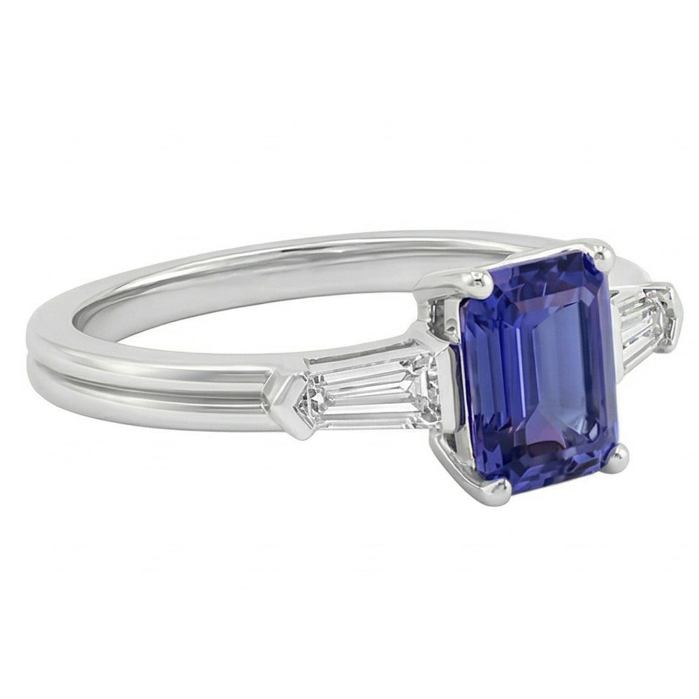 echter baguette diamant 2.25Karat ring Detailansicht