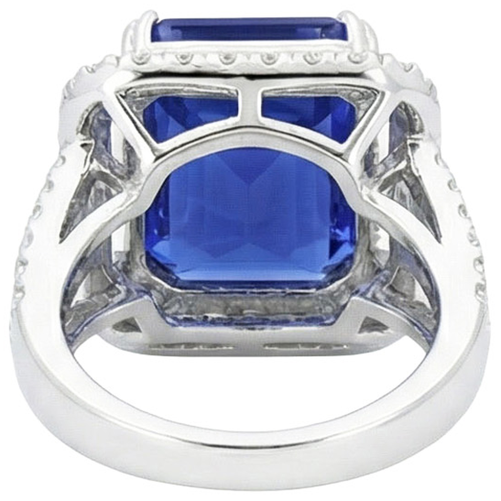echter round diamant 6.50Karat ring auf Weiß