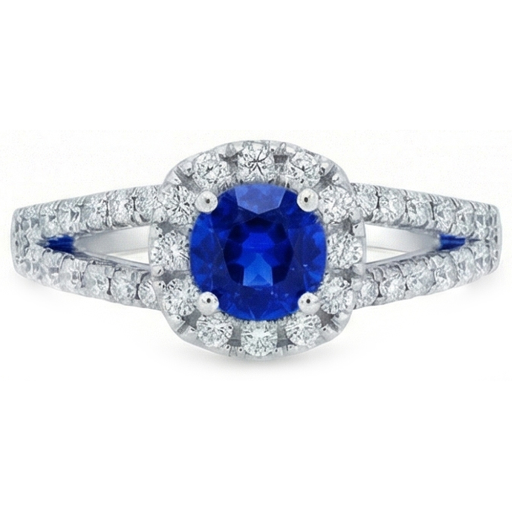 echter round diamant 3.50Karat ring Seitenansicht