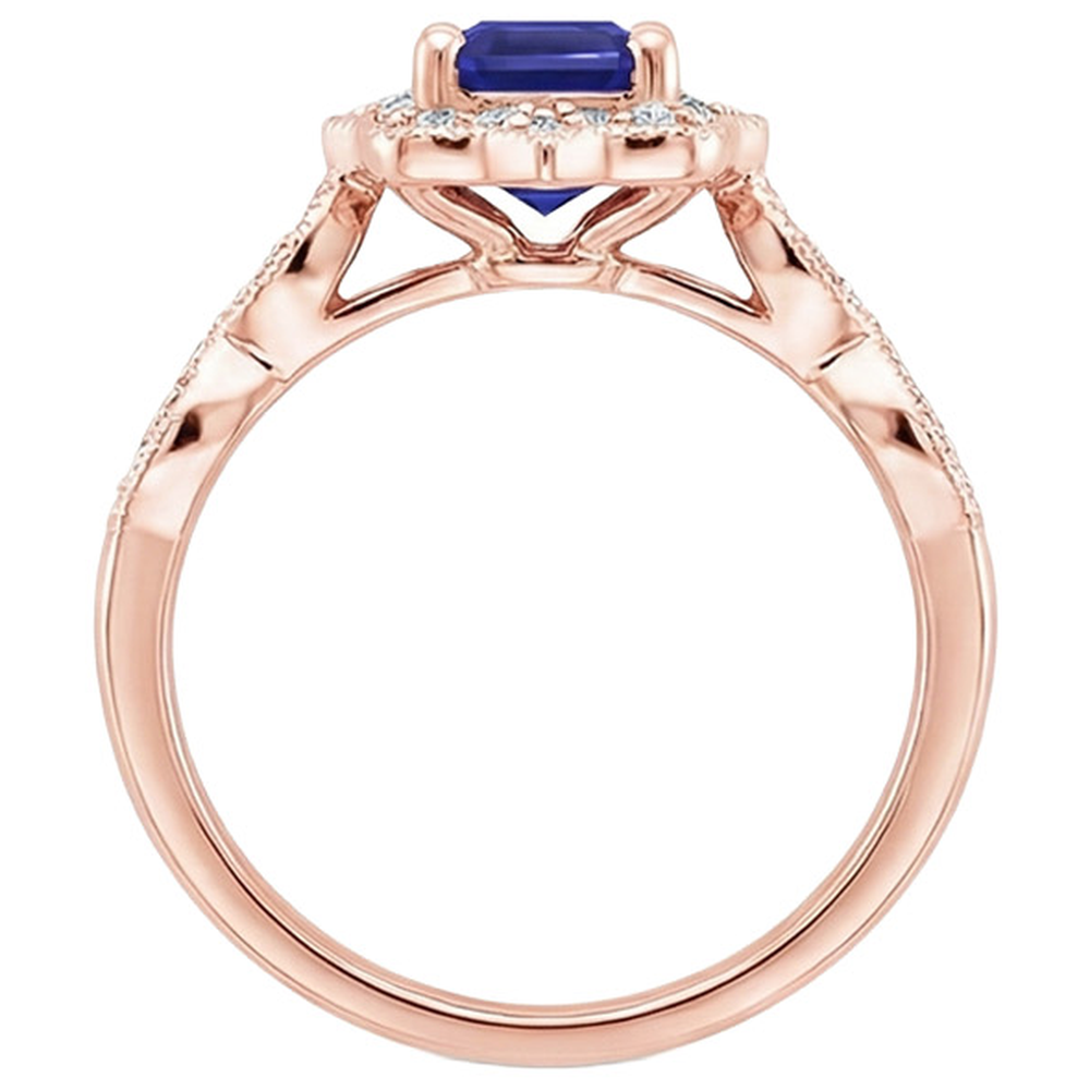 echter round diamant 3Karat ring auf Weiß