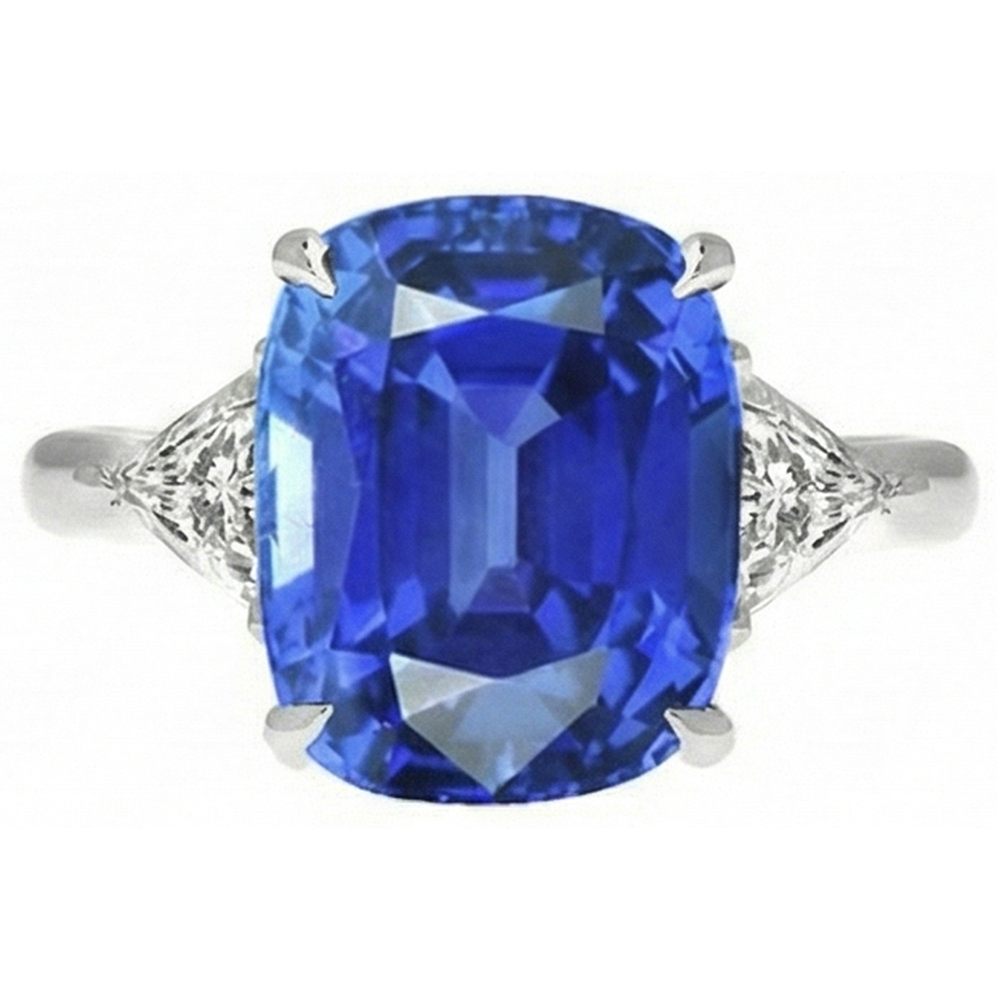 echter oval diamant 4.50Karat ring Detailansicht