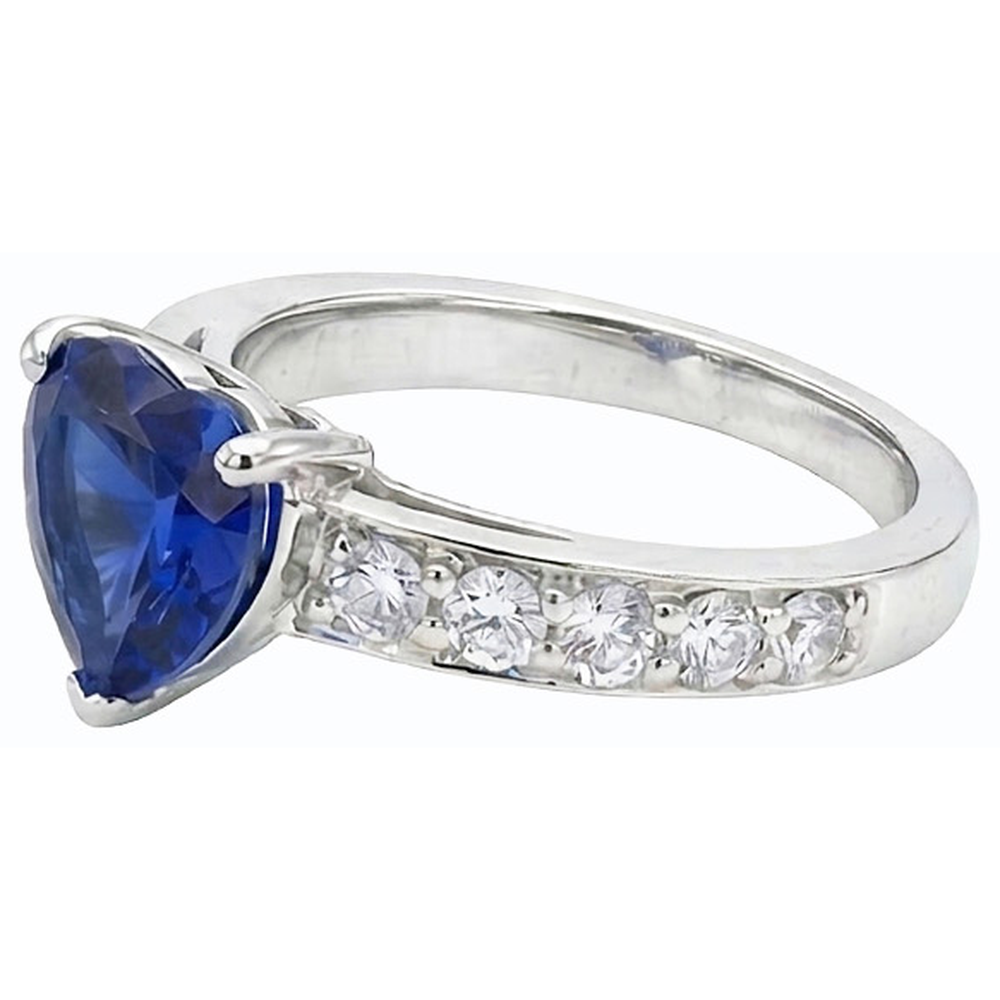 echter oval diamant 3.50Karat ring Dreiviertelansicht