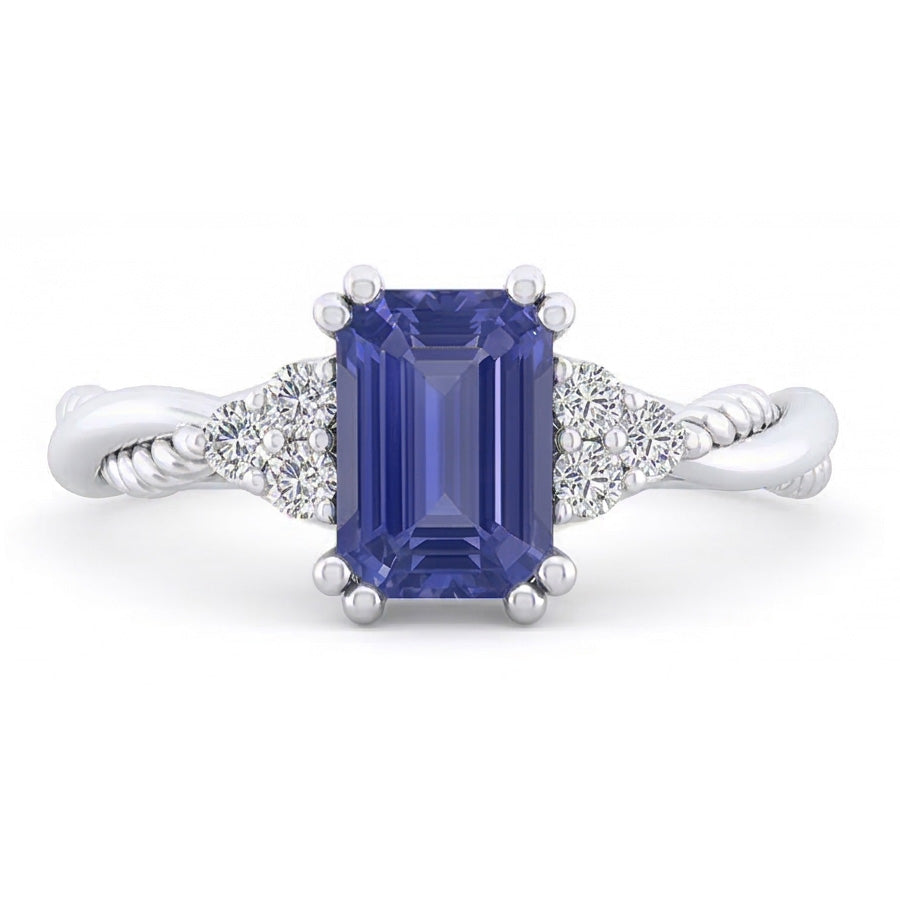 echter round diamant 2Karat ring Vorderansicht
