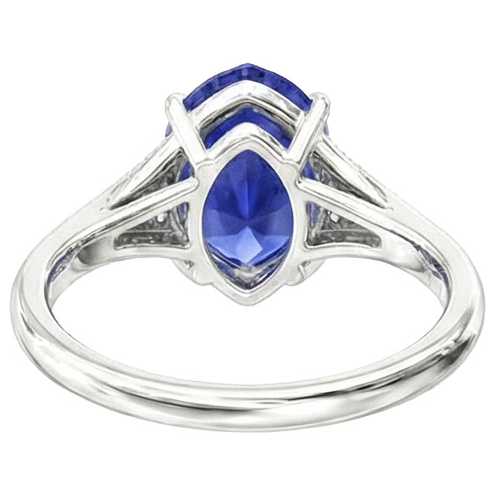 echter round diamant 2.75Karat ring Vorderansicht