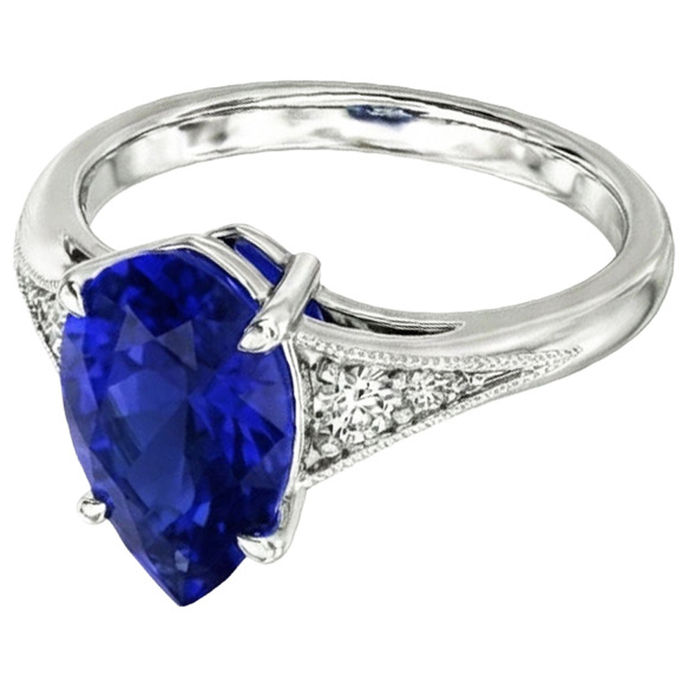 echter round diamant 2.75Karat ring Seitenansicht