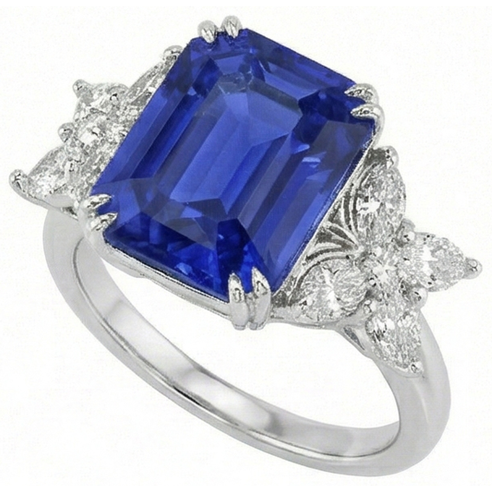 echter marquise diamant 3Karat ring Seitenansicht