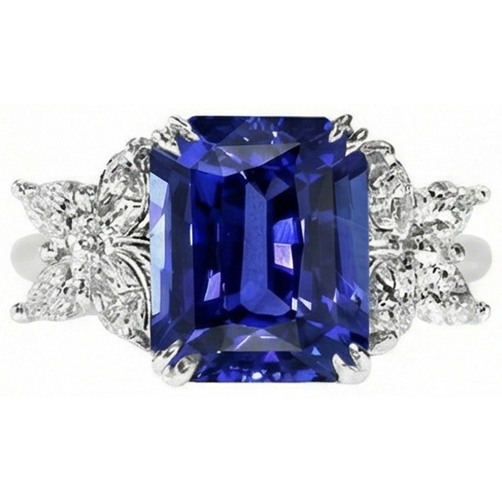 echter marquise diamant 3Karat ring Profilansicht