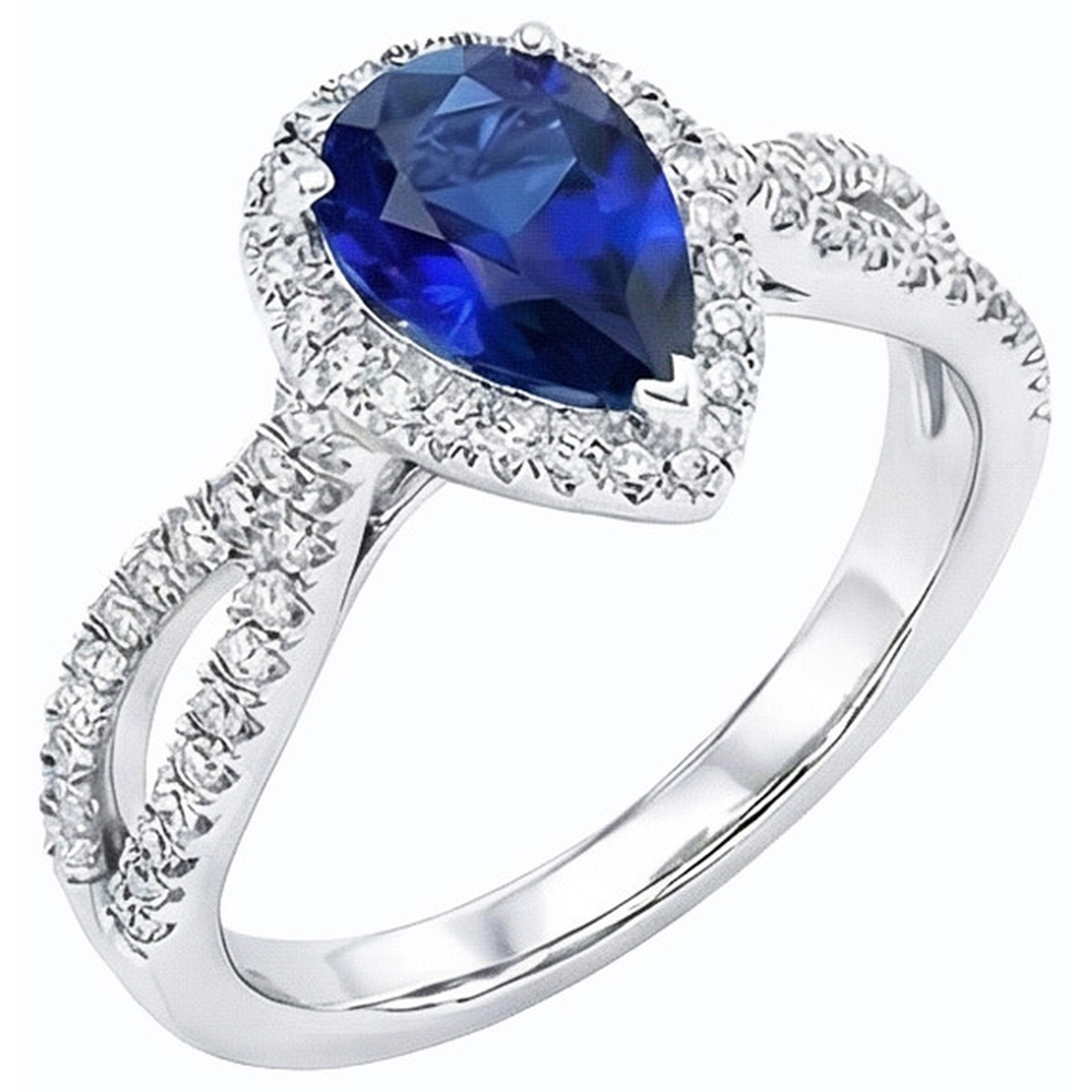 echter round diamant 4Karat ring Vorderansicht