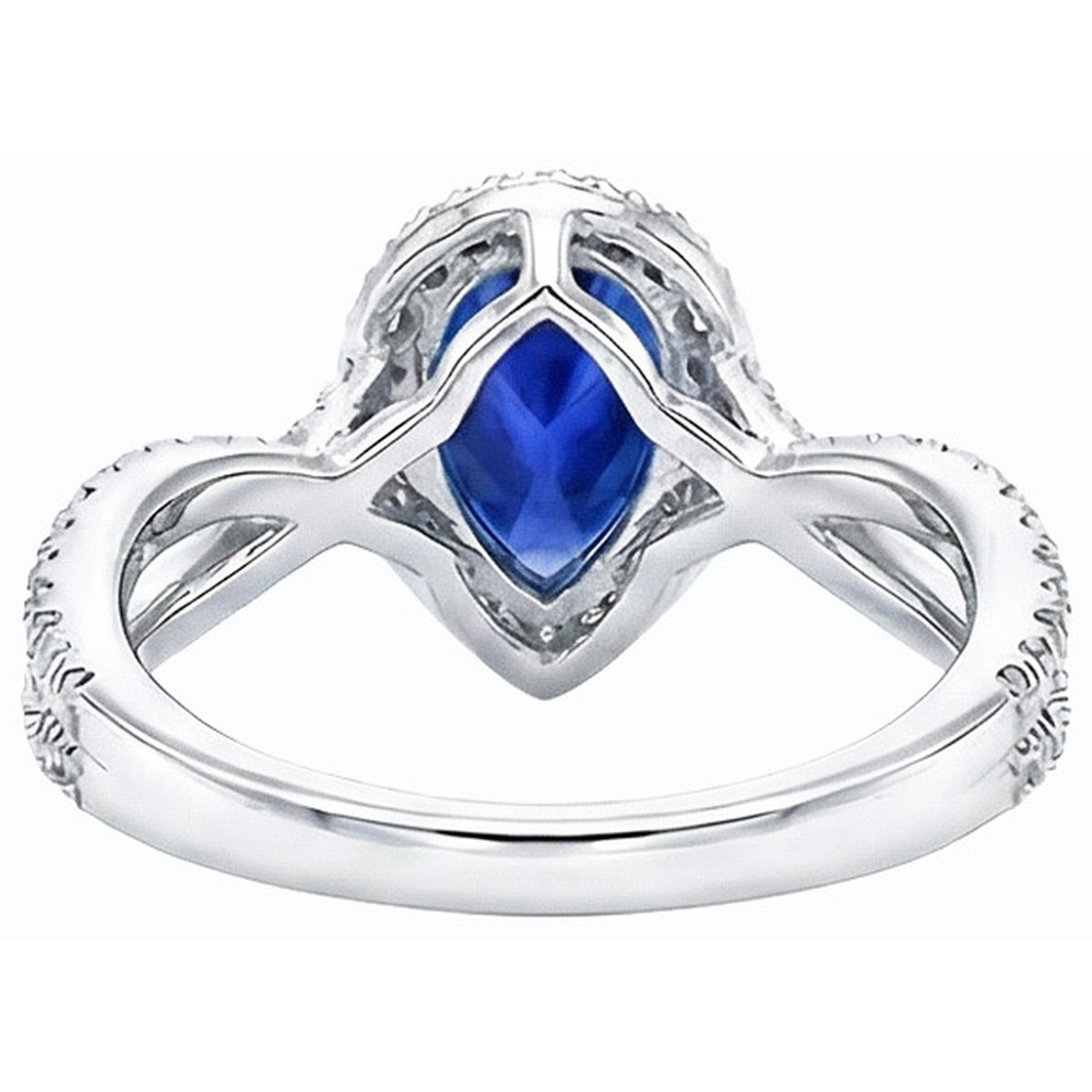 echter round diamant 4Karat ring Detailansicht