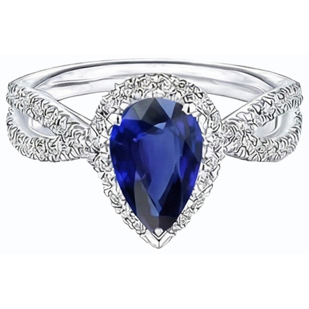 echter round diamant 4Karat ring Draufsicht