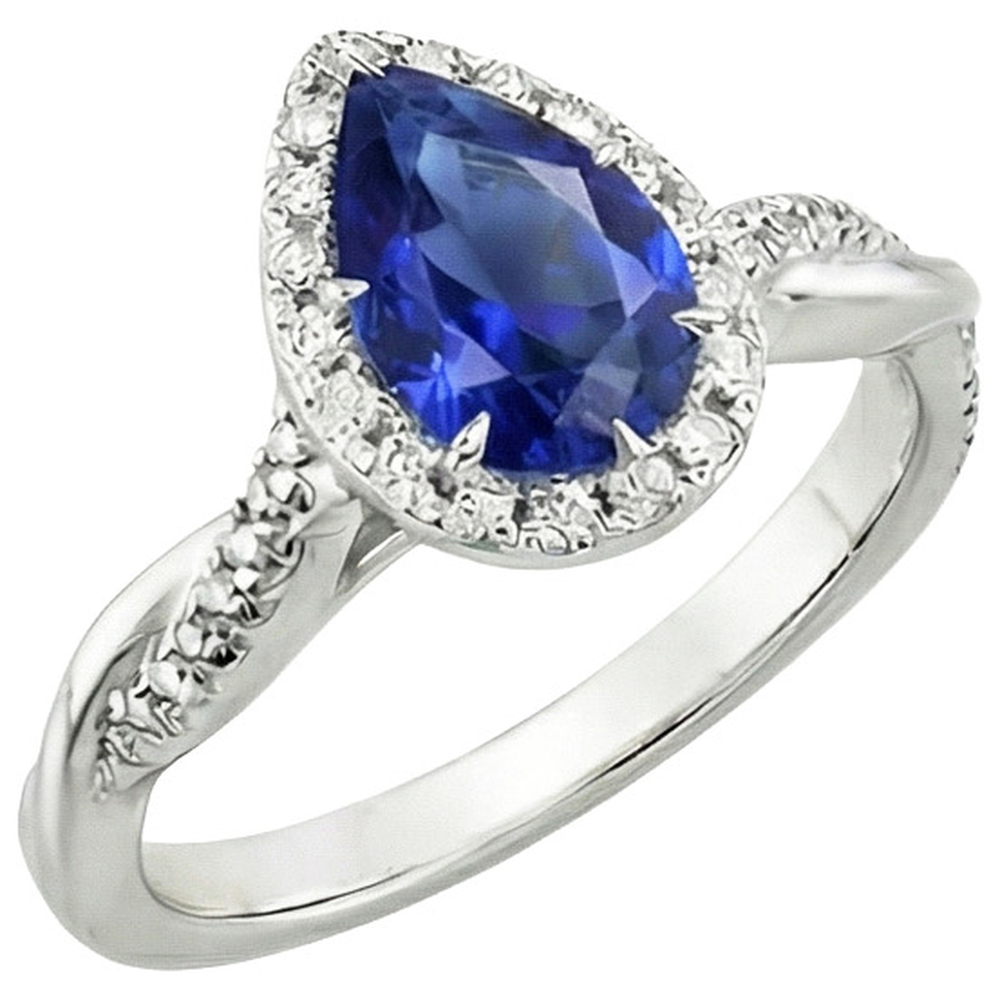 echter round diamant 7.25Karat ring Draufsicht