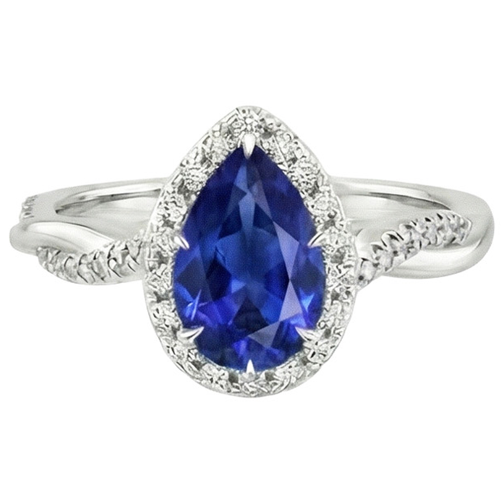 echter round diamant 7.25Karat ring Detailansicht