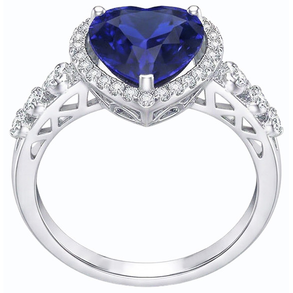 echter round diamant 3.50Karat ring Vorderansicht