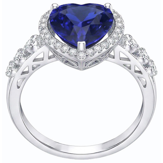 echter round diamant 3.50Karat ring Vorderansicht