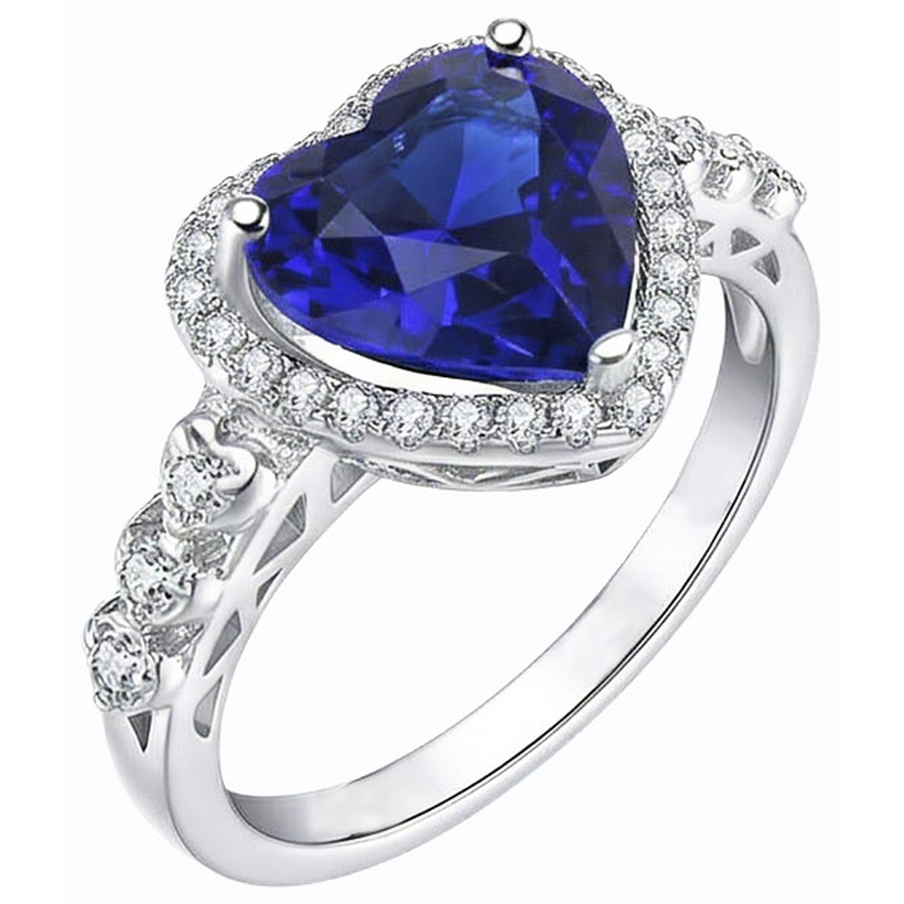 echter round diamant 3.50Karat ring Draufsicht