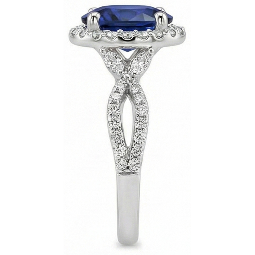echter oval diamant 5Karat ring mit Diamantbesatz
