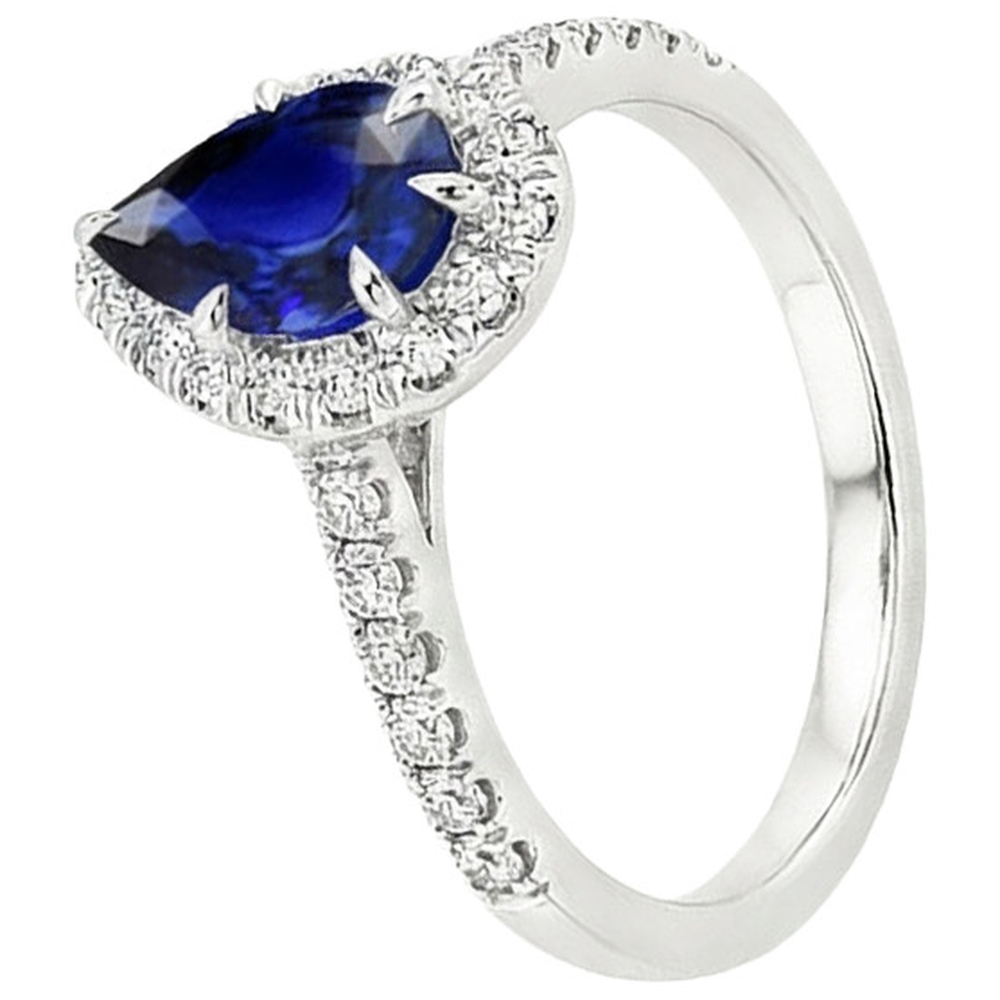 echter round diamant 5.50Karat ring Draufsicht