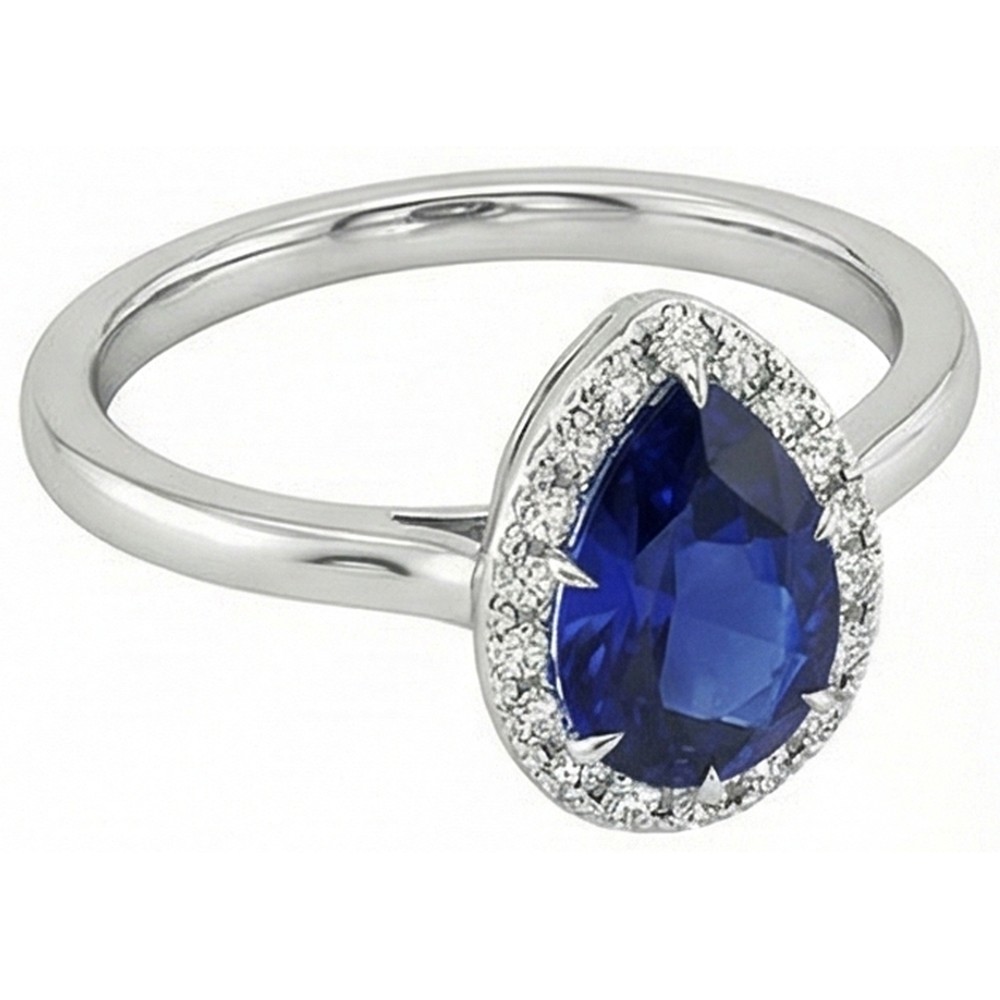 echter round diamant 4.50Karat ring Profilansicht