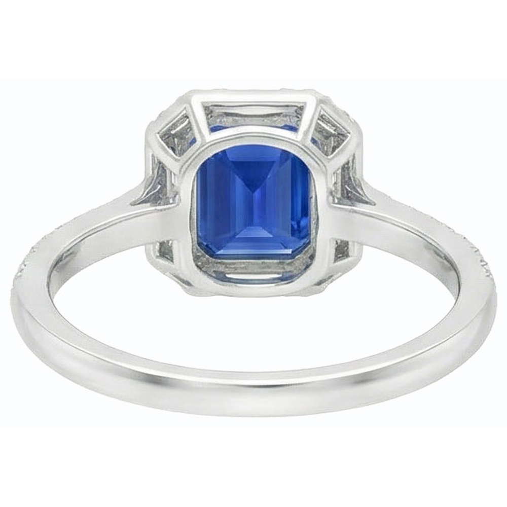 echter baguette diamant 3Karat ring Seitenansicht