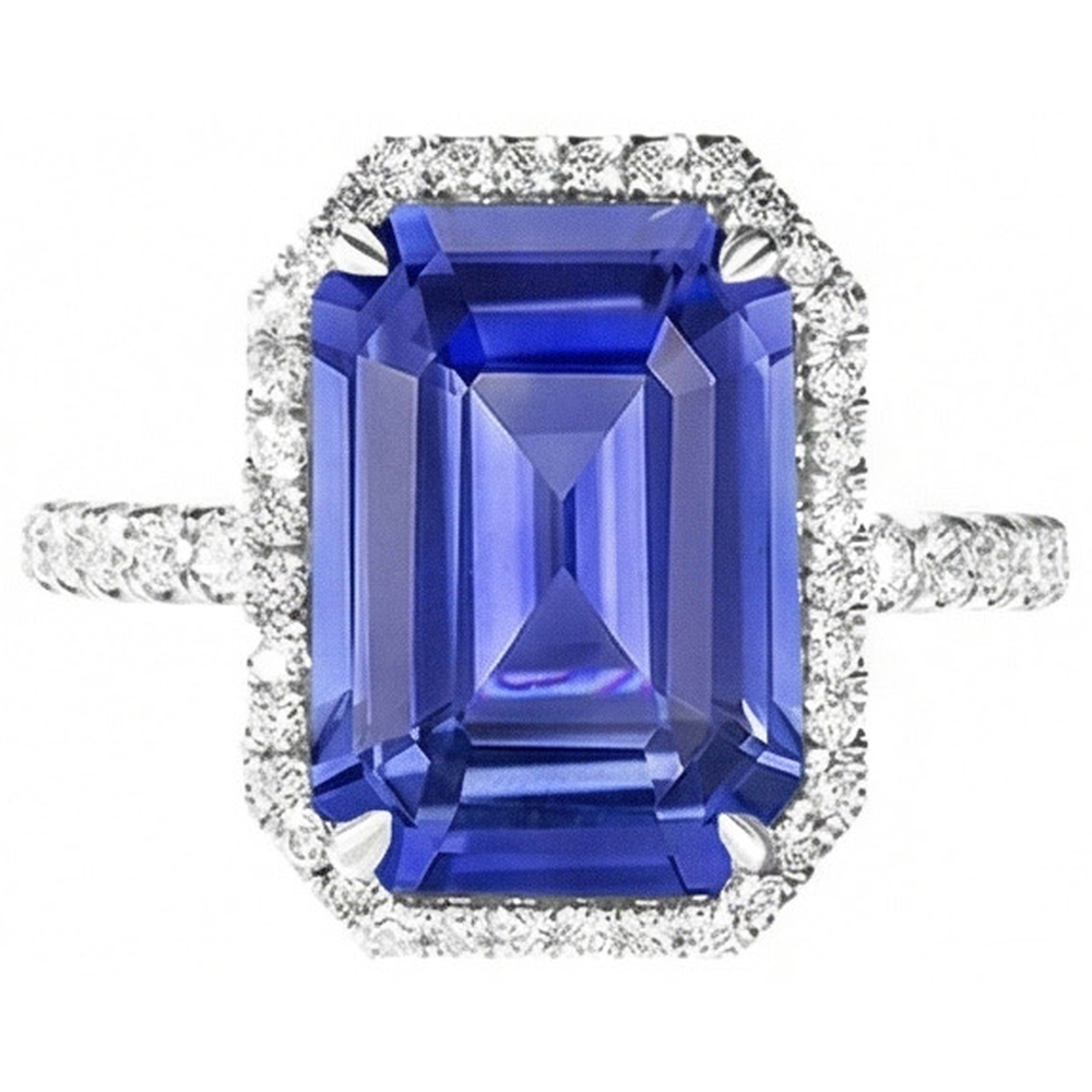 echter round diamant 5.50Karat ring Detailansicht