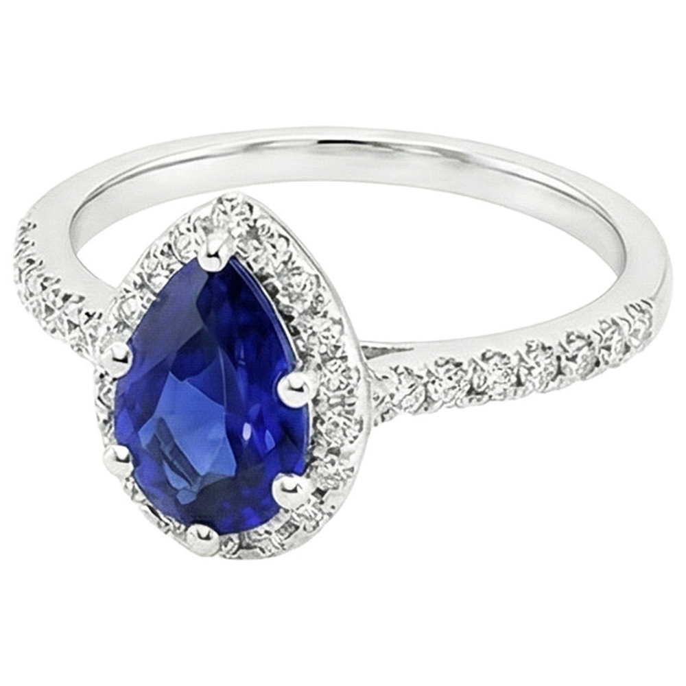 echter round diamant 5.50Karat ring Draufsicht