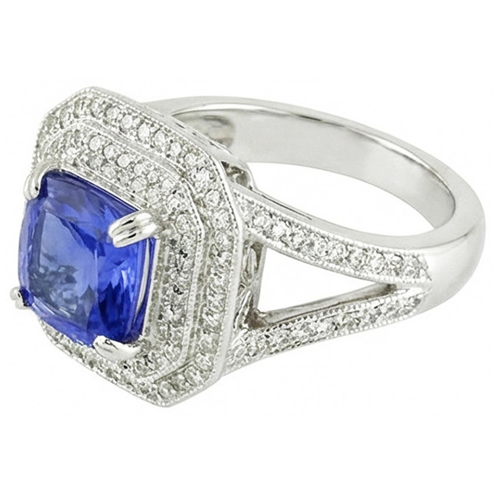 echter princess diamant 3Karat ring Detailansicht
