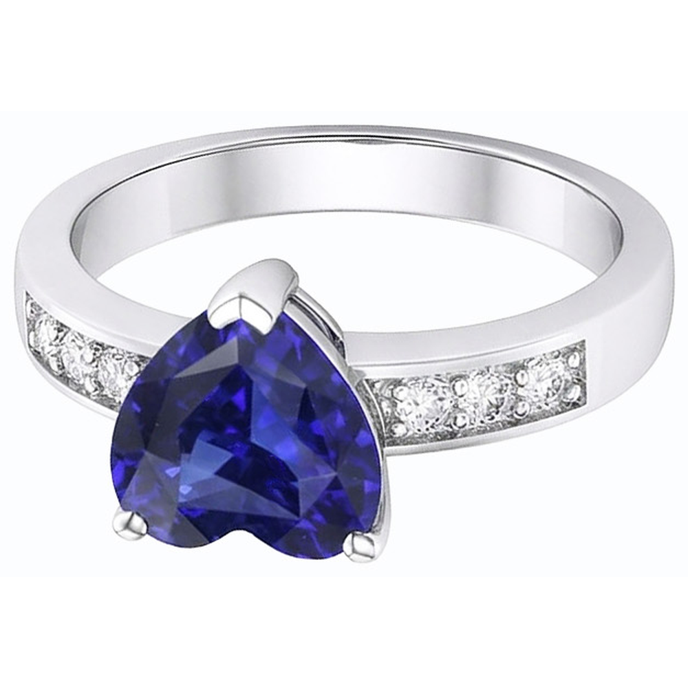echter round diamant 2.50Karat ring Draufsicht