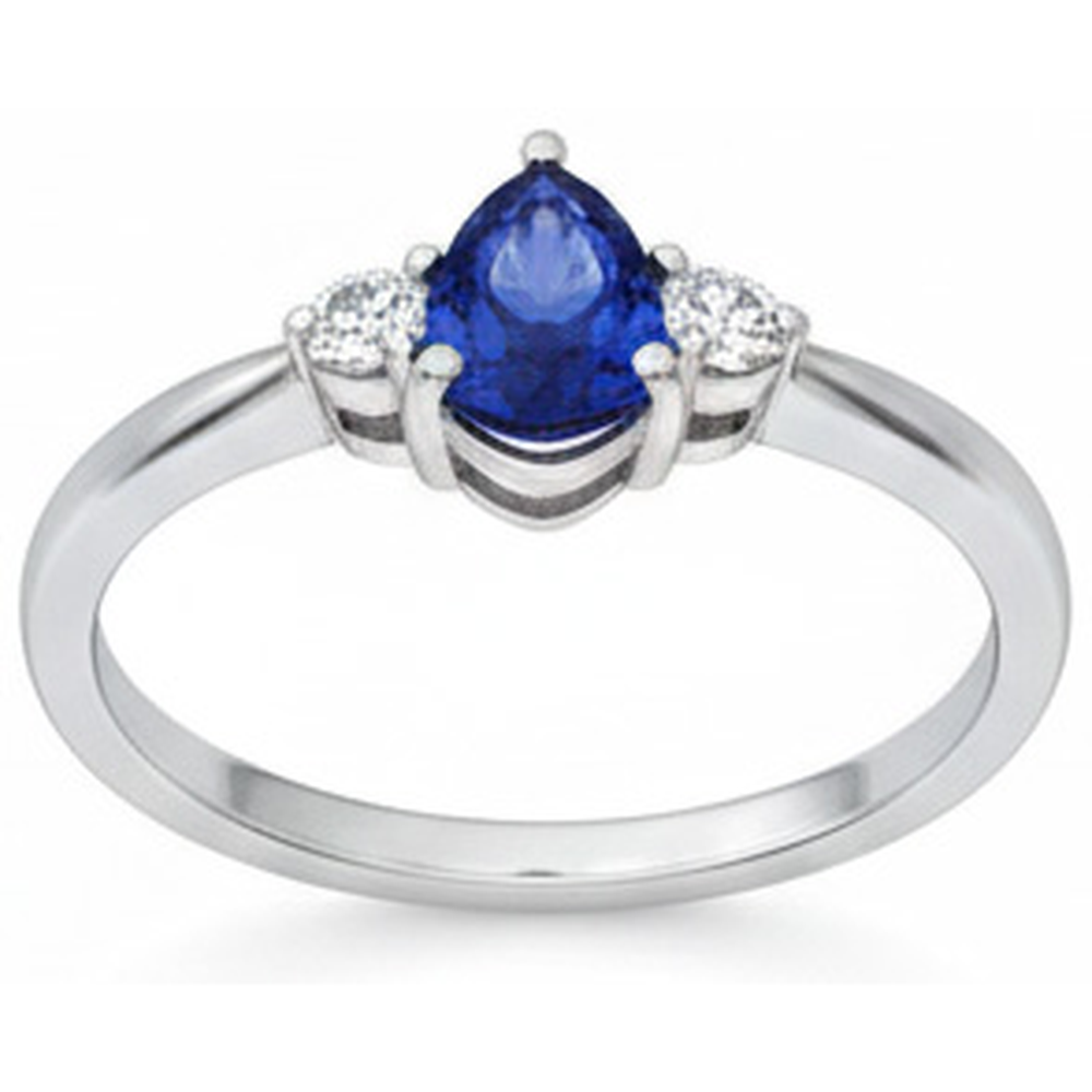 Blauer Saphir-Ring