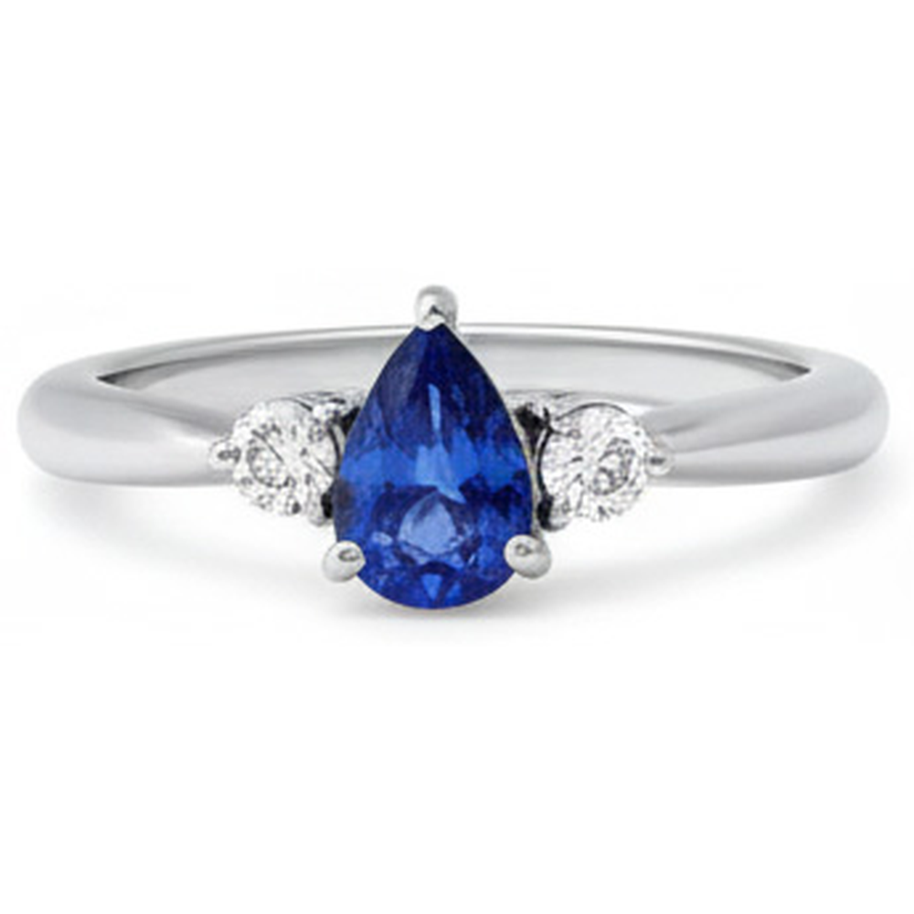 Blauer Saphir-Ring