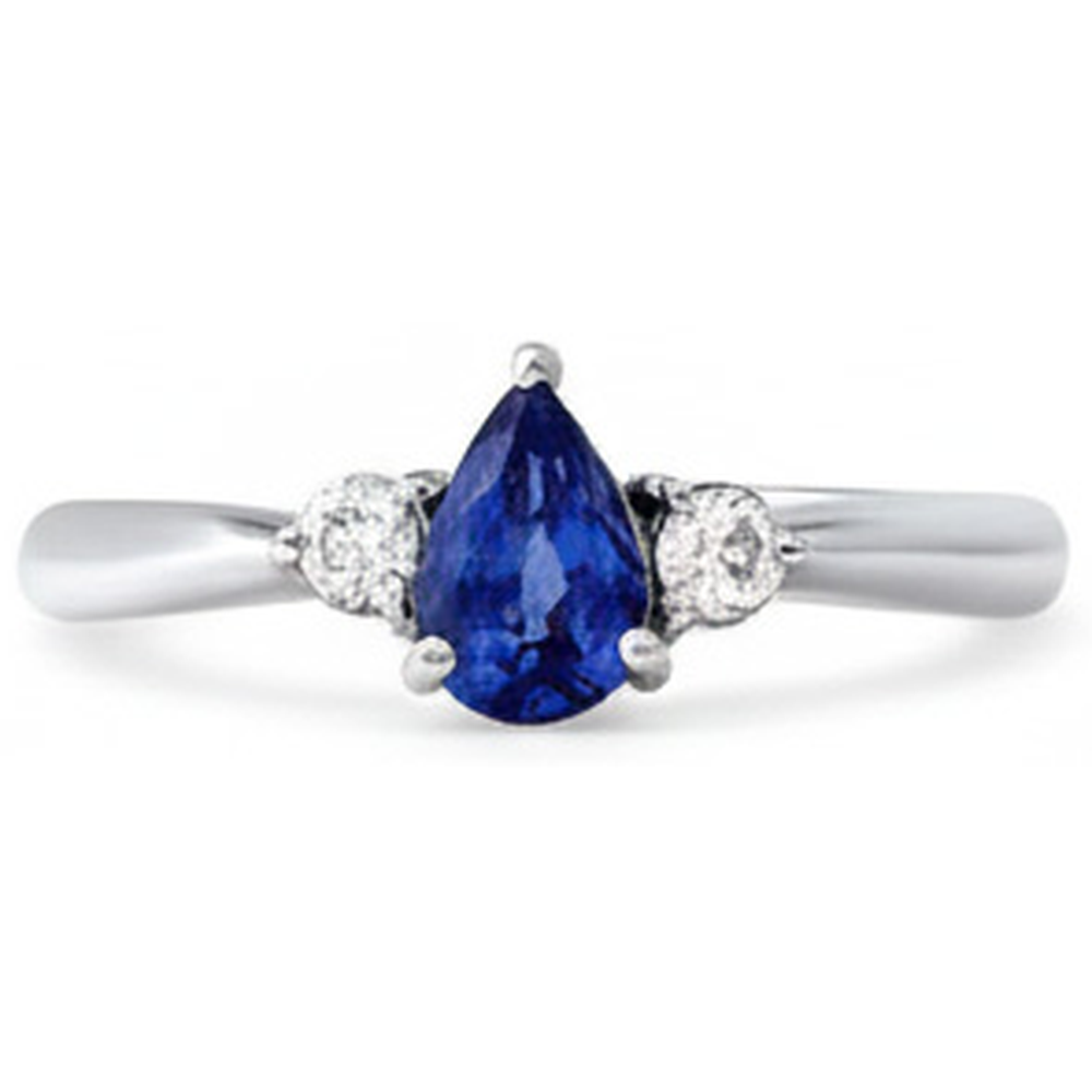 Blauer Saphir-Ring
