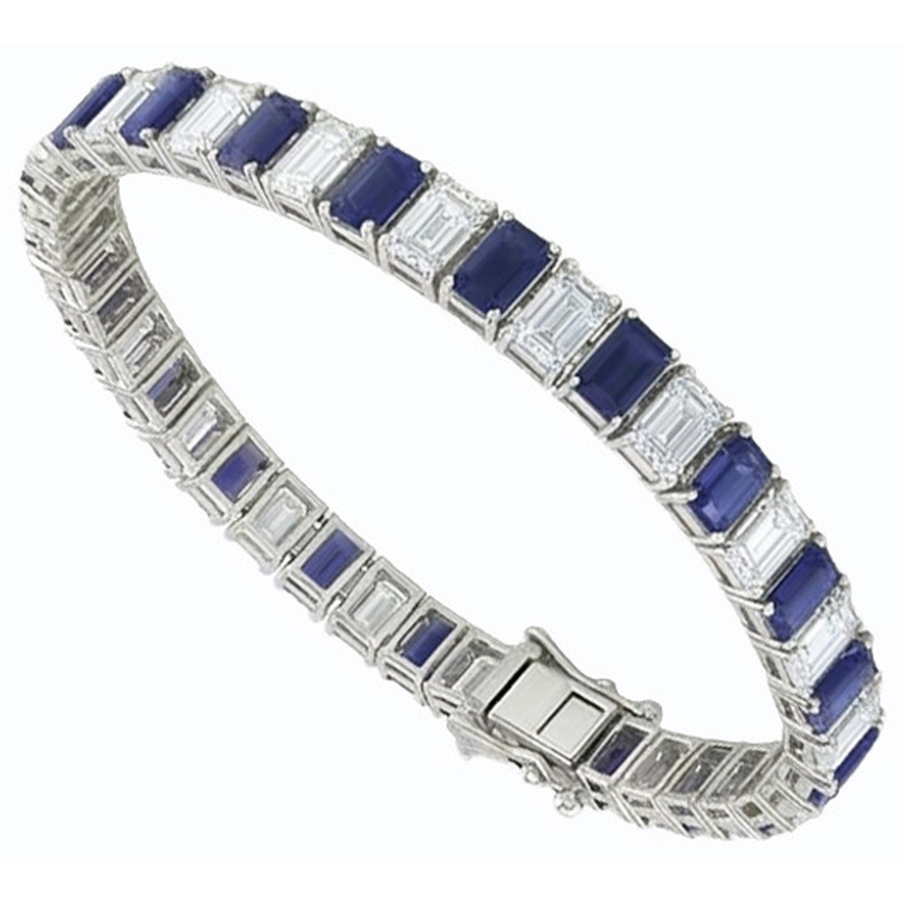 echter diamant 12Karat armband Profilansicht