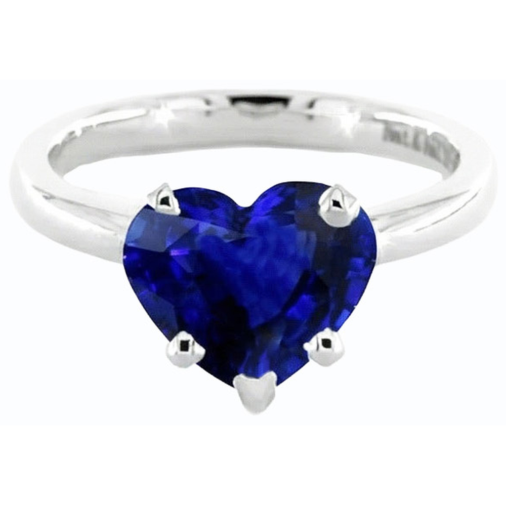 echter round diamant 2Karat ring auf Weiß