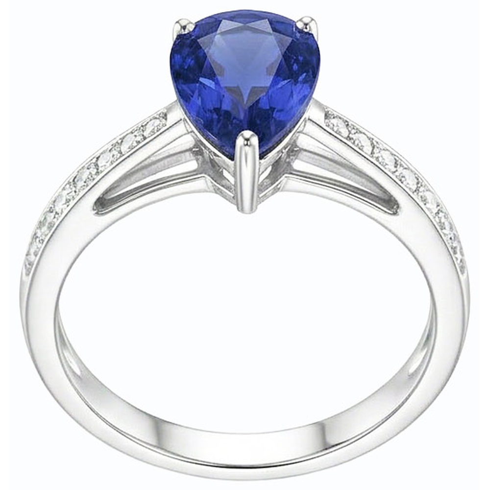 echter round diamant 2.50Karat ring Seitenansicht