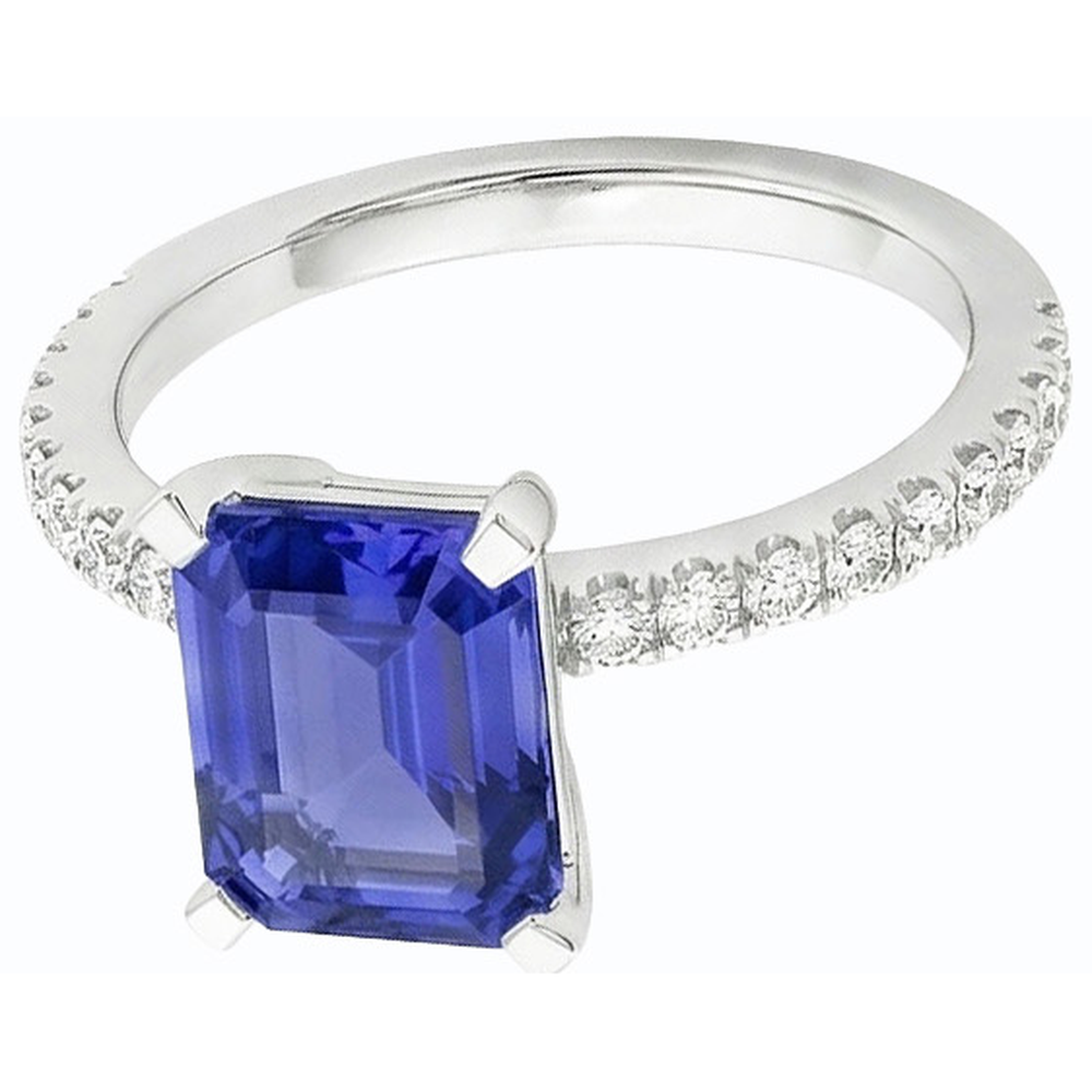 echter round diamant 3Karat ring Seitenansicht