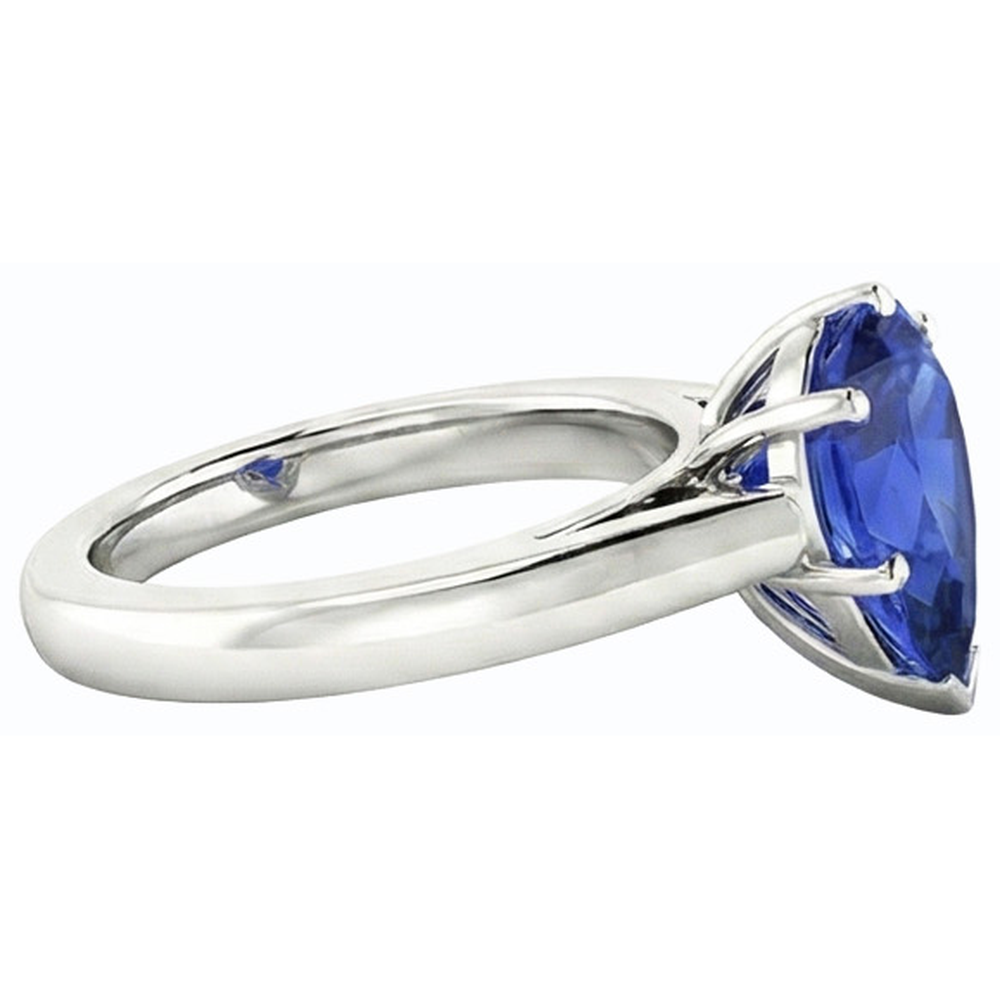 echter pear diamant 2.50Karat ring auf Weiß