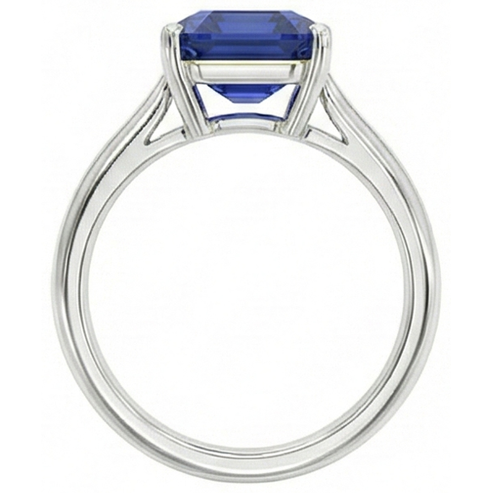 echter round diamant 1.50Karat ring Profilansicht