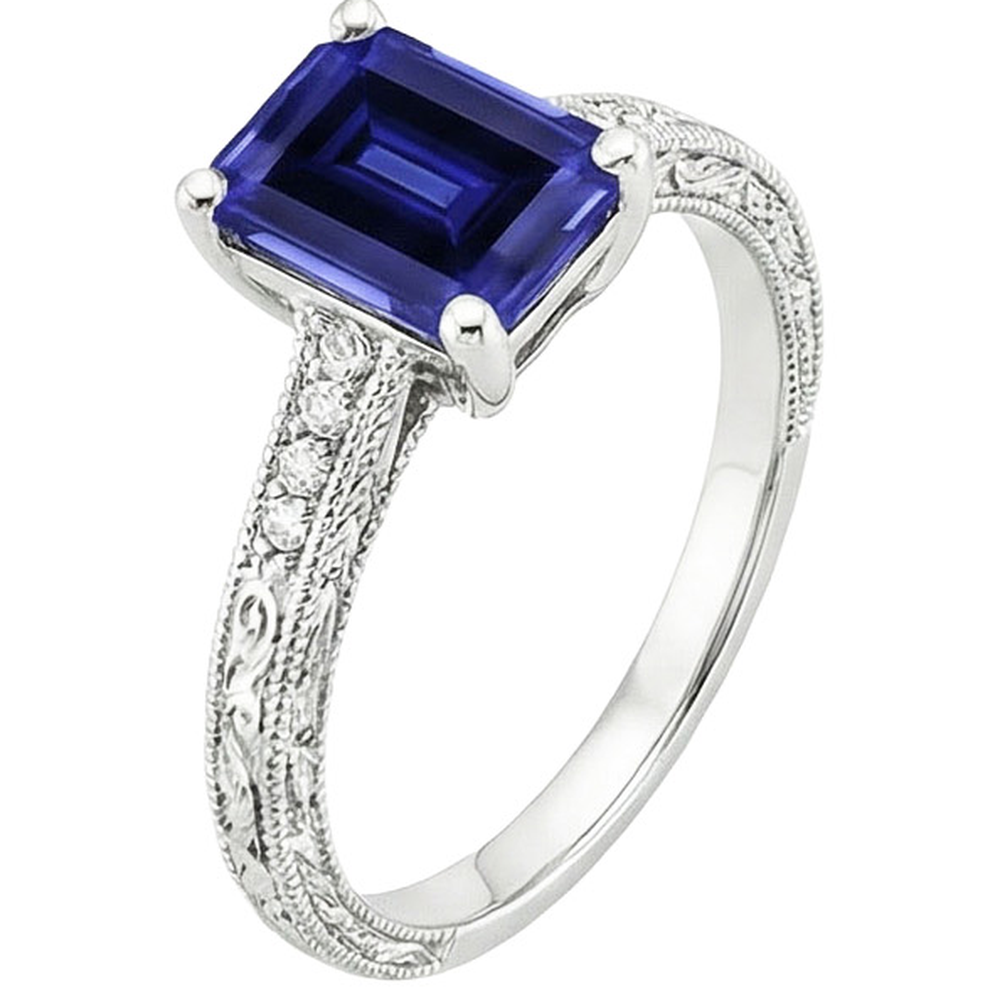 echter round diamant 3.50Karat ring Draufsicht