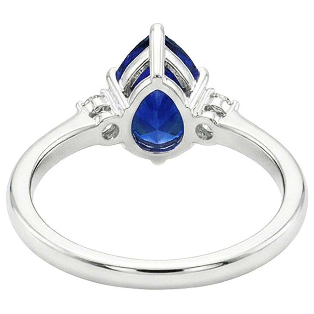 echter round diamant 3.50Karat ring Seitenansicht
