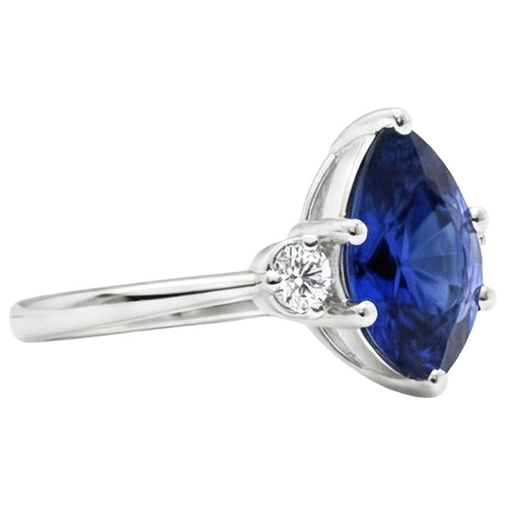 echter round diamant 3.50Karat ring Detailansicht