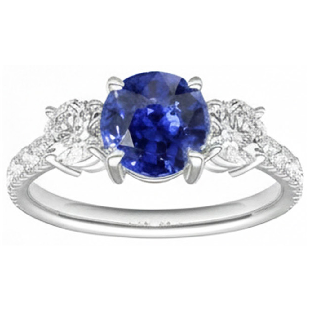echter round diamant 4.50Karat ring Detailansicht