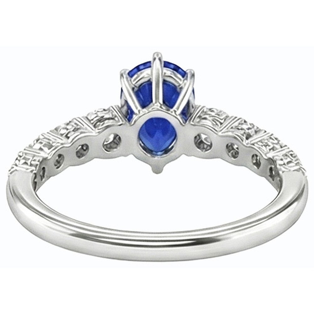 echter baguette diamant 3.50Karat ring Detailansicht