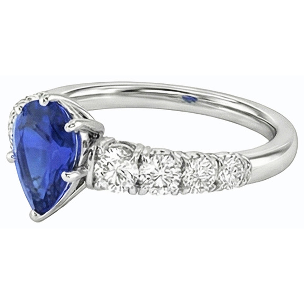 echter baguette diamant 3.50Karat ring Draufsicht