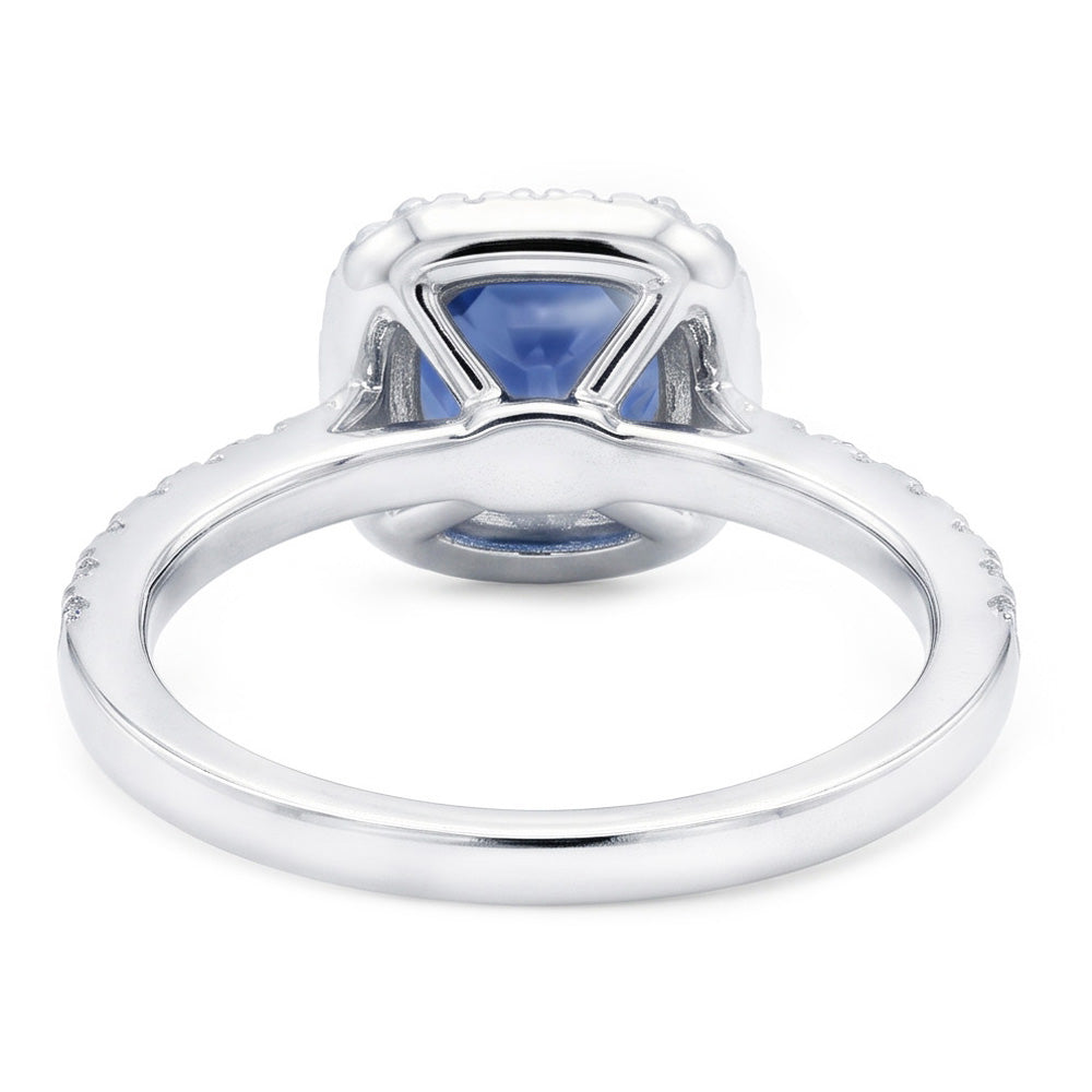 Blauer Saphir-Verlobungsring